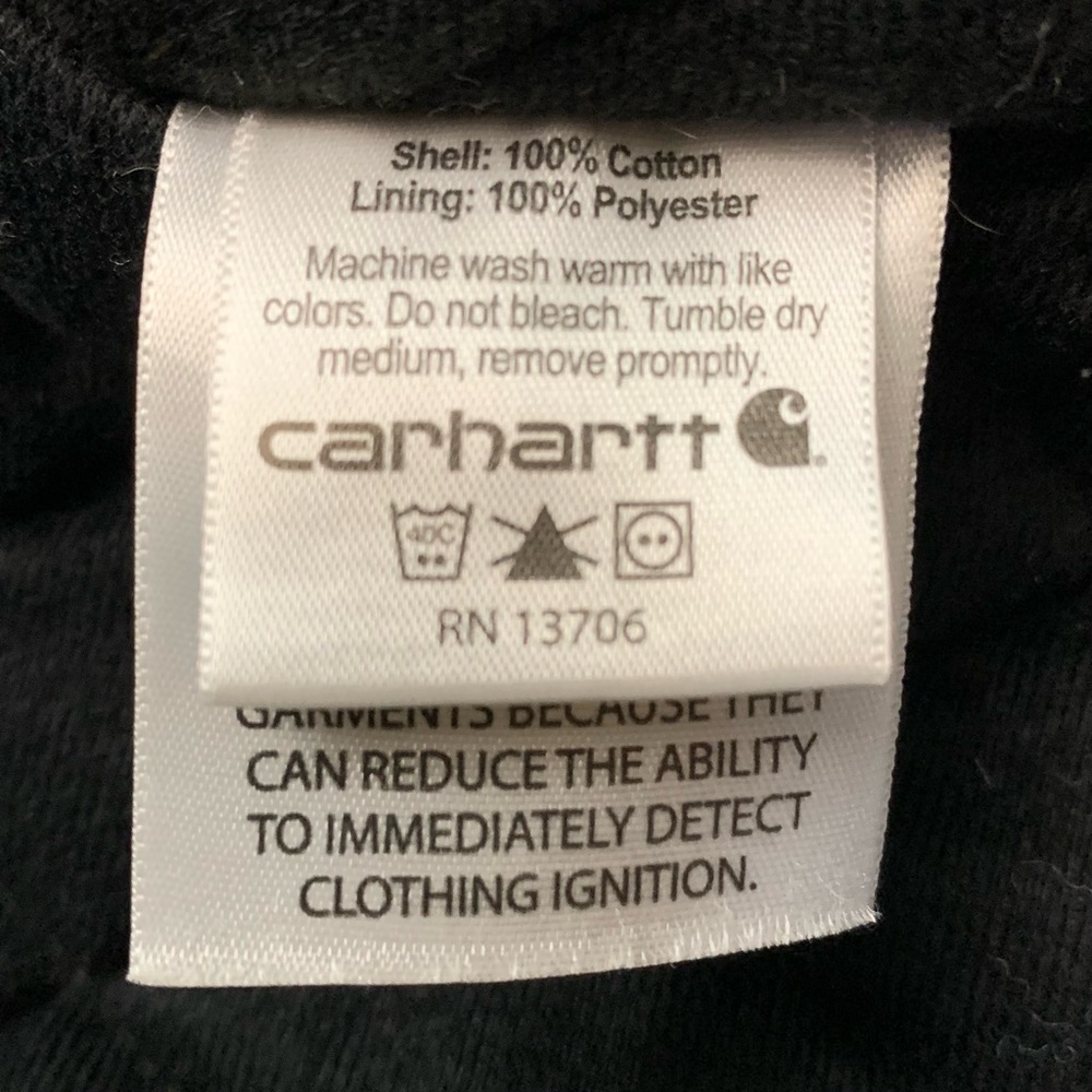 Carhartt Brown Hooded Jacket youth Large (14-16) - Picture 6 of 8